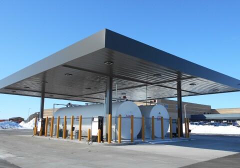 Canopy built by TFC in Fon Du Lac, WI.