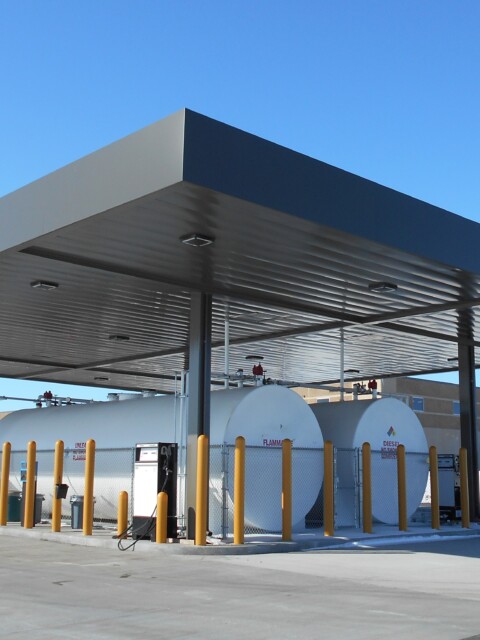 Canopy built by TFC in Fon Du Lac, WI.