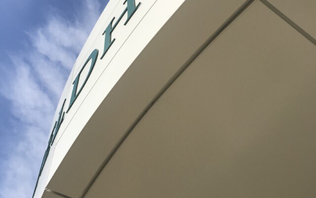 Close up picture of mcm paneling installed by TFC.